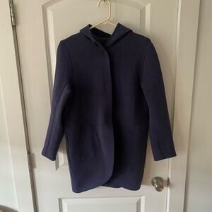 Lululemon Women's sz S City Bound Wrap Heathered Deep Indigo $168 Hooded